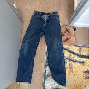 Levi's Vintage 505 Dark Blue Straight Jeans PLS READ